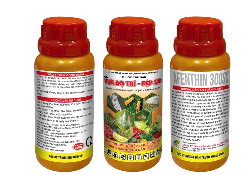 Nhãn Thuốc trừ sâu Afenthin 300SC