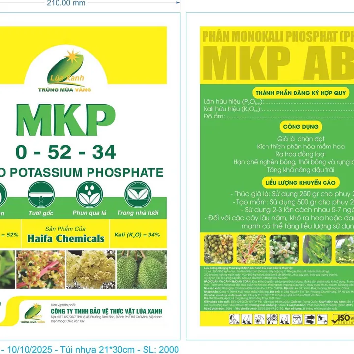 Phân Monokali Phosphat MKP ABIO